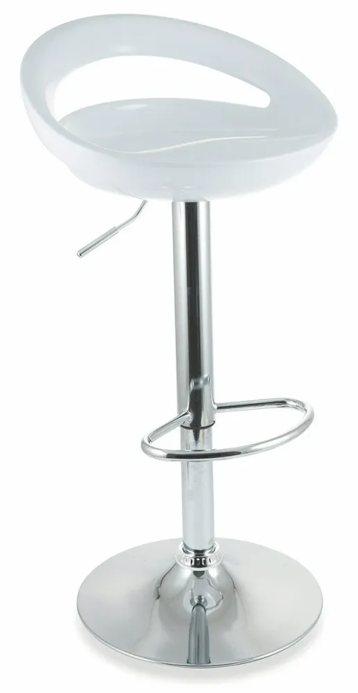Sgabello con Alzata Gas e Seduta Girevole ABS Soriani Bianco