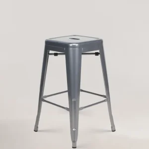 Sgabello con bancone metallo lix originale