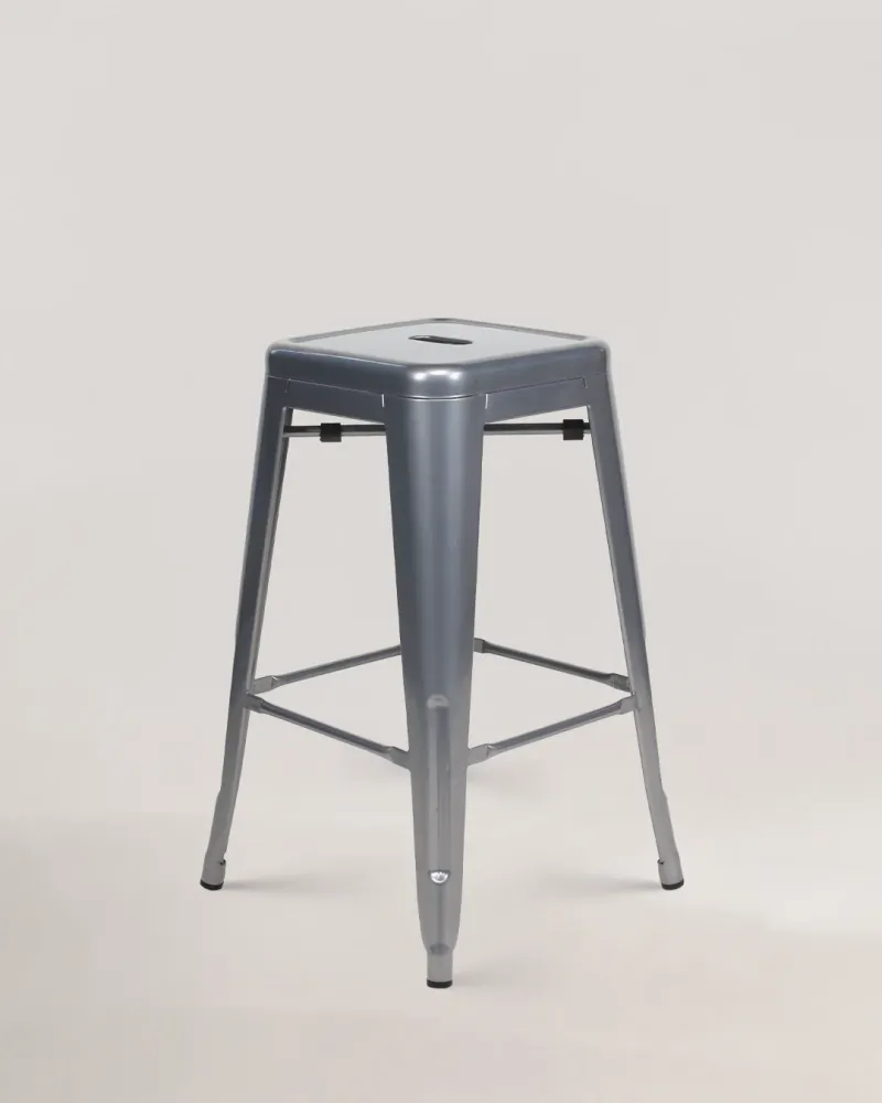 Sgabello con bancone metallo lix originale