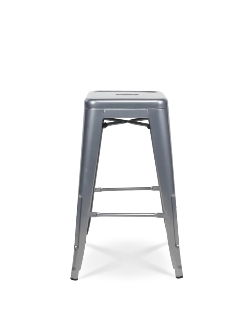 Sgabello con bancone metallo lix originale