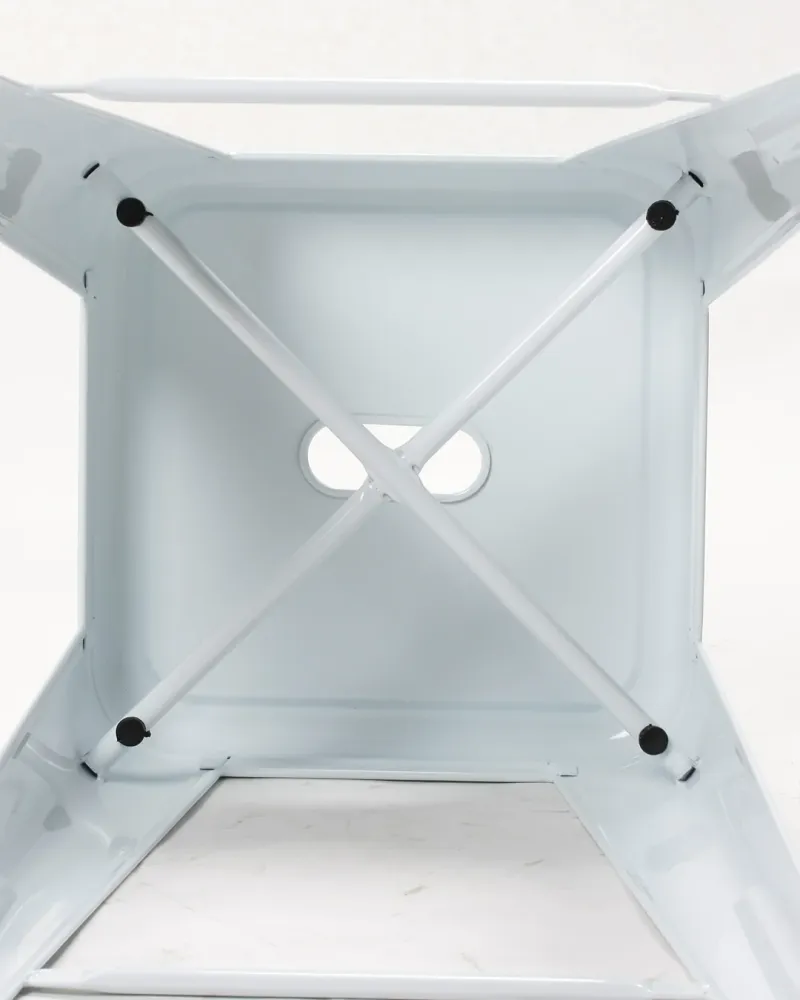 Sgabello con bancone metallo lix originale