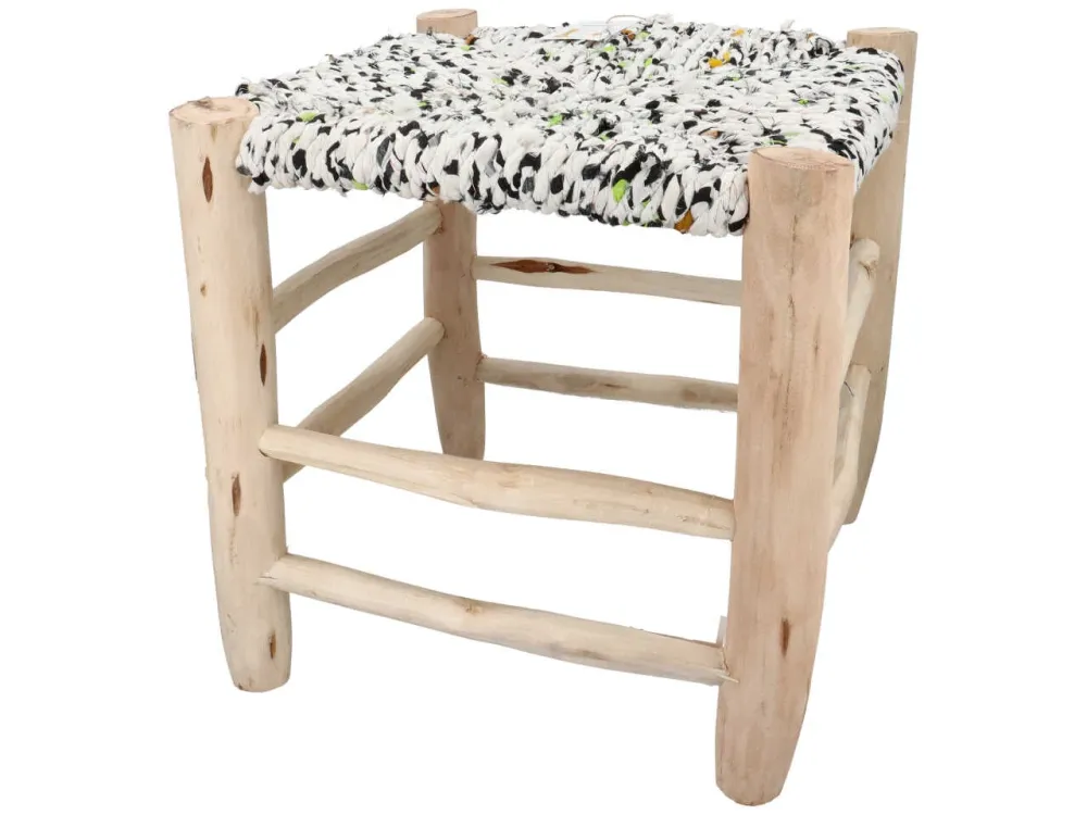 Sgabello con seduta colorata misura 42,4x43,2xH.42cm