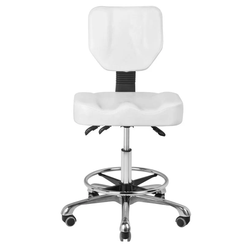 Sgabello con seduta larga | cod. POL-4299 (bianco)