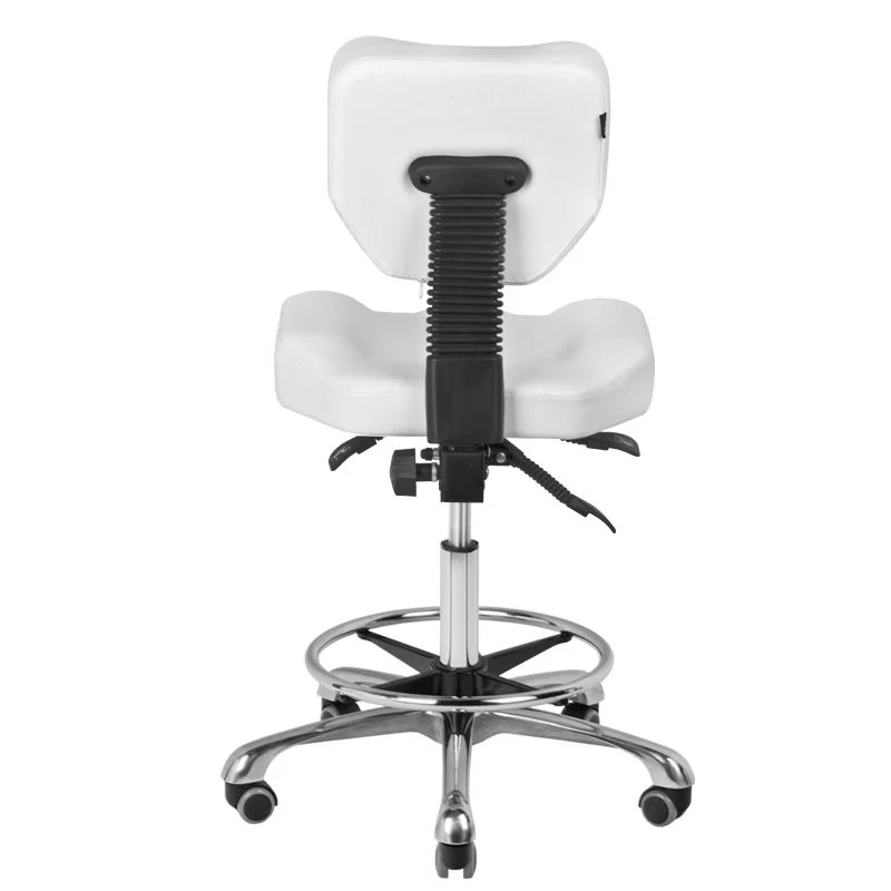 Sgabello con seduta larga | cod. POL-4299 (bianco)