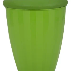 Sgabello contenitore moderno per salotto o camera da letto colore verde