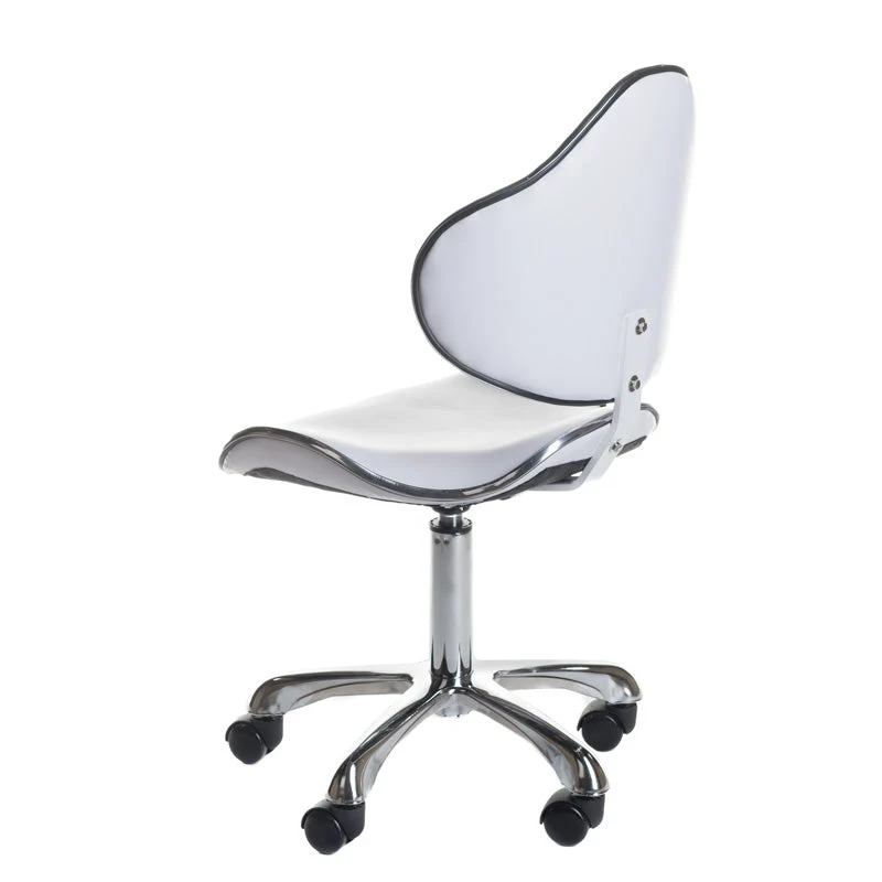 Sgabello cosmetico con schienale BD-9933 bianco