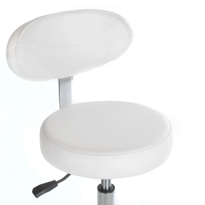 Sgabello cosmetico con schienale BD-9934 bianco