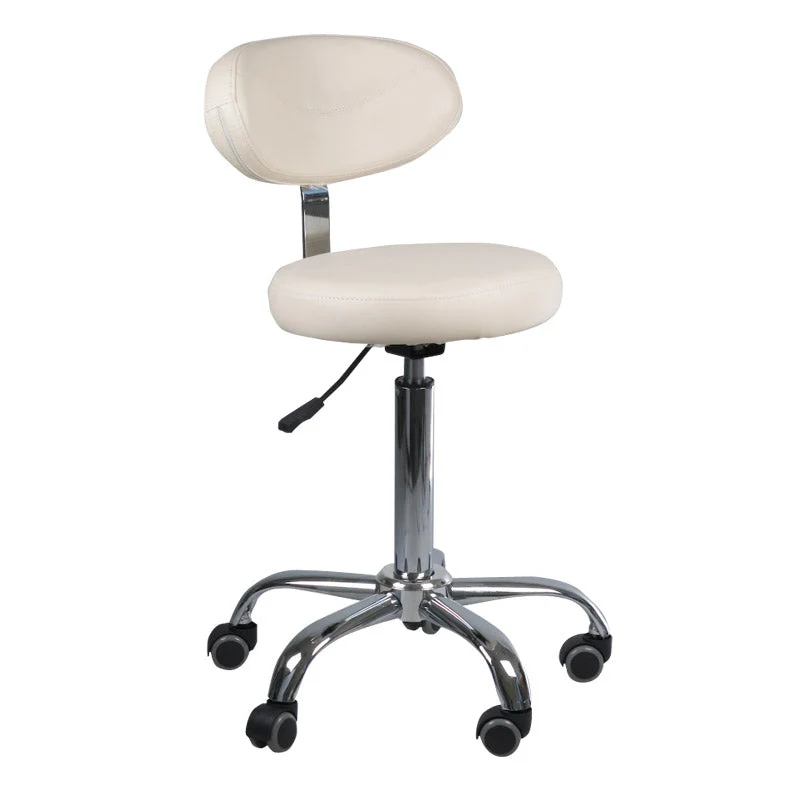 Sgabello cosmetico con schienale BD-9934 crema