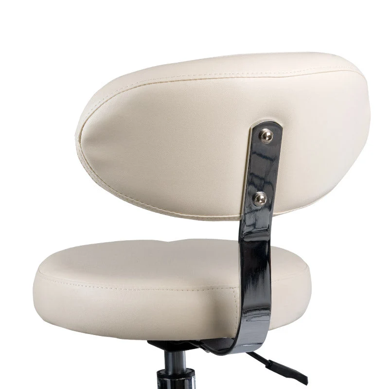 Sgabello cosmetico con schienale BD-9934 crema
