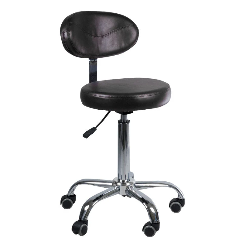 Sgabello cosmetico con schienale BD-9934 nero