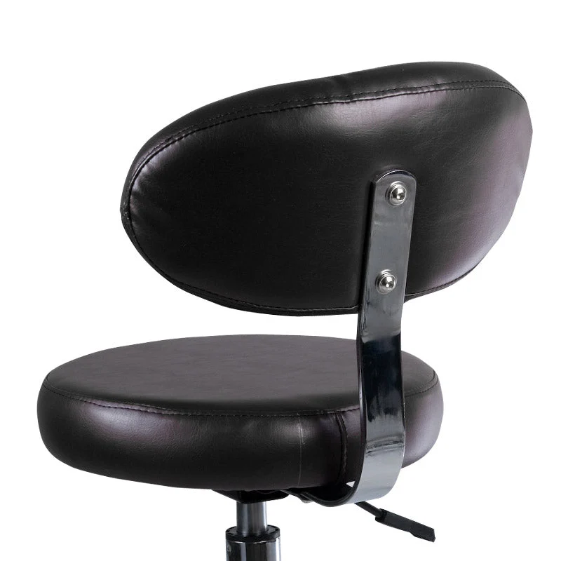 Sgabello cosmetico con schienale BD-9934 nero