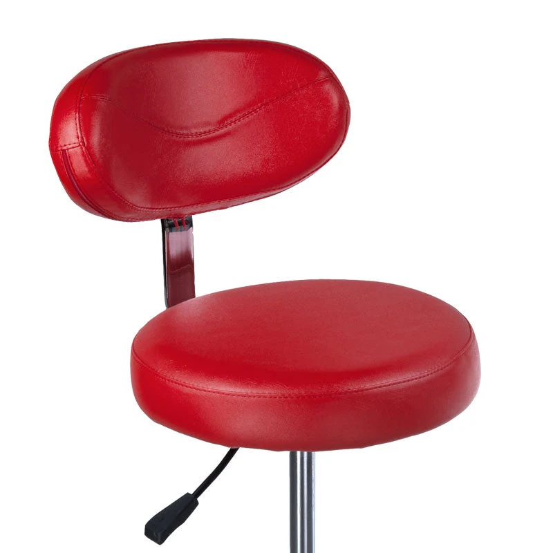 Sgabello cosmetico con schienale BD-9934 rosso