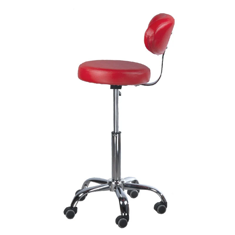 Sgabello cosmetico con schienale BD-9934 rosso
