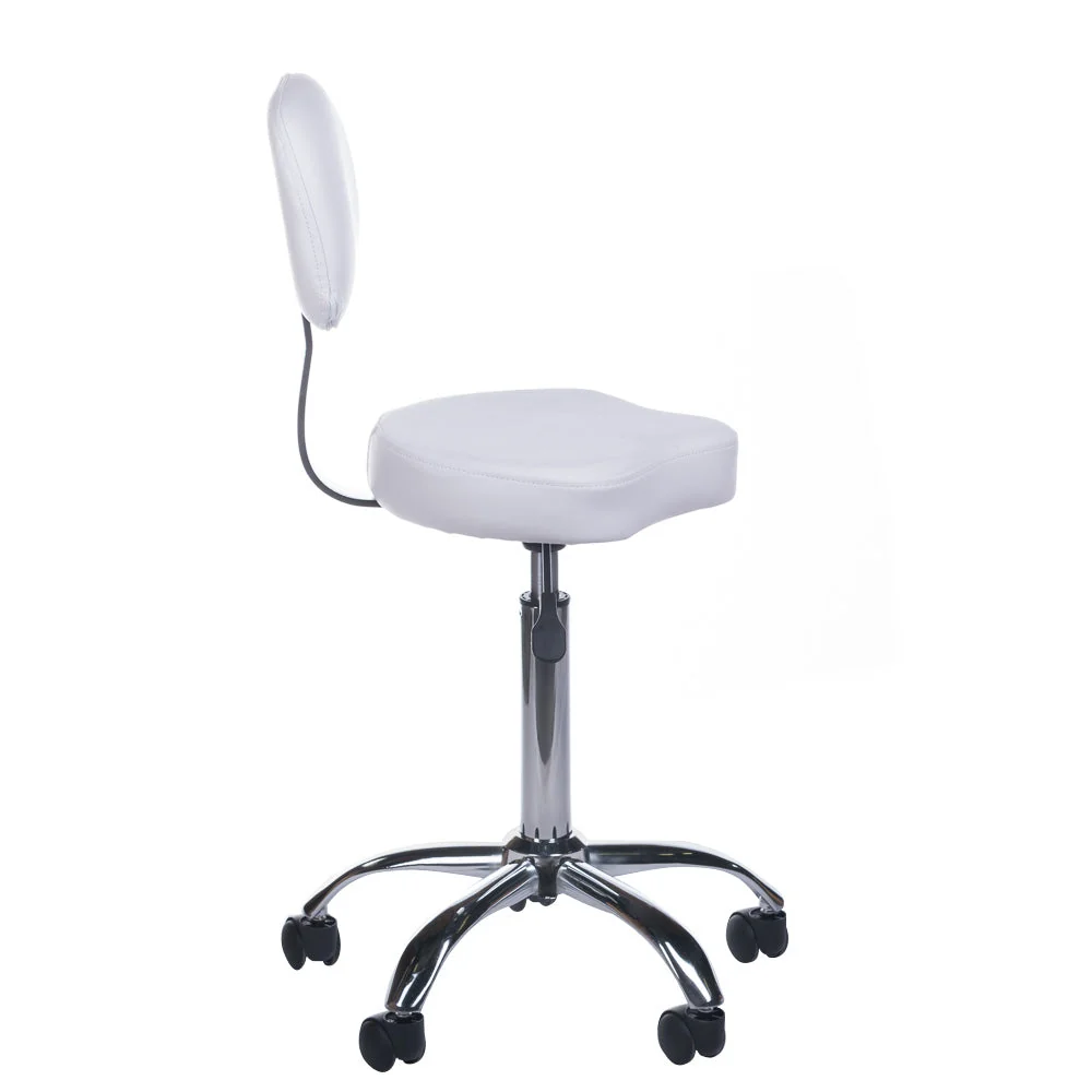 Sgabello cosmetico con schienale BH-7268 Bianco