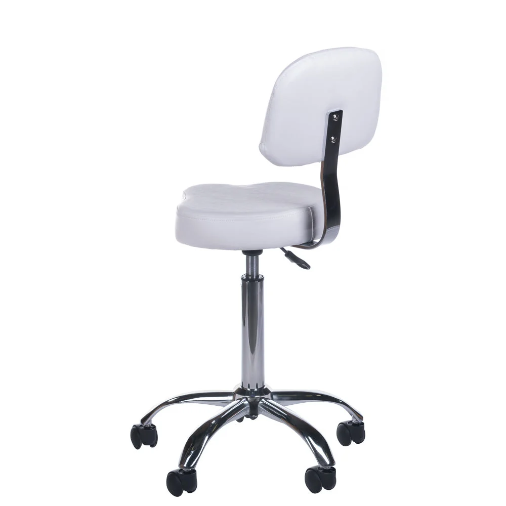 Sgabello cosmetico con schienale BH-7268 Bianco