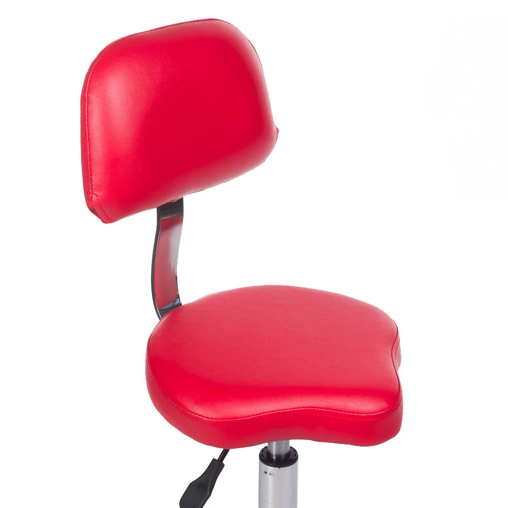 Sgabello cosmetico con schienale BH-7268 Rosso