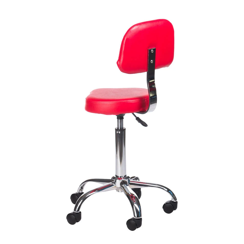 Sgabello cosmetico con schienale BH-7268 Rosso