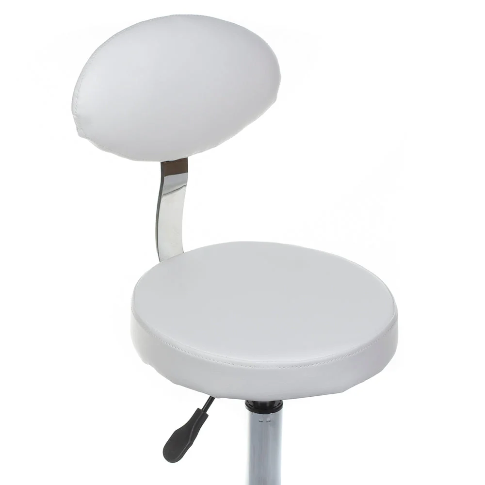 Sgabello cosmetico con schienale BH-7289 Bianco