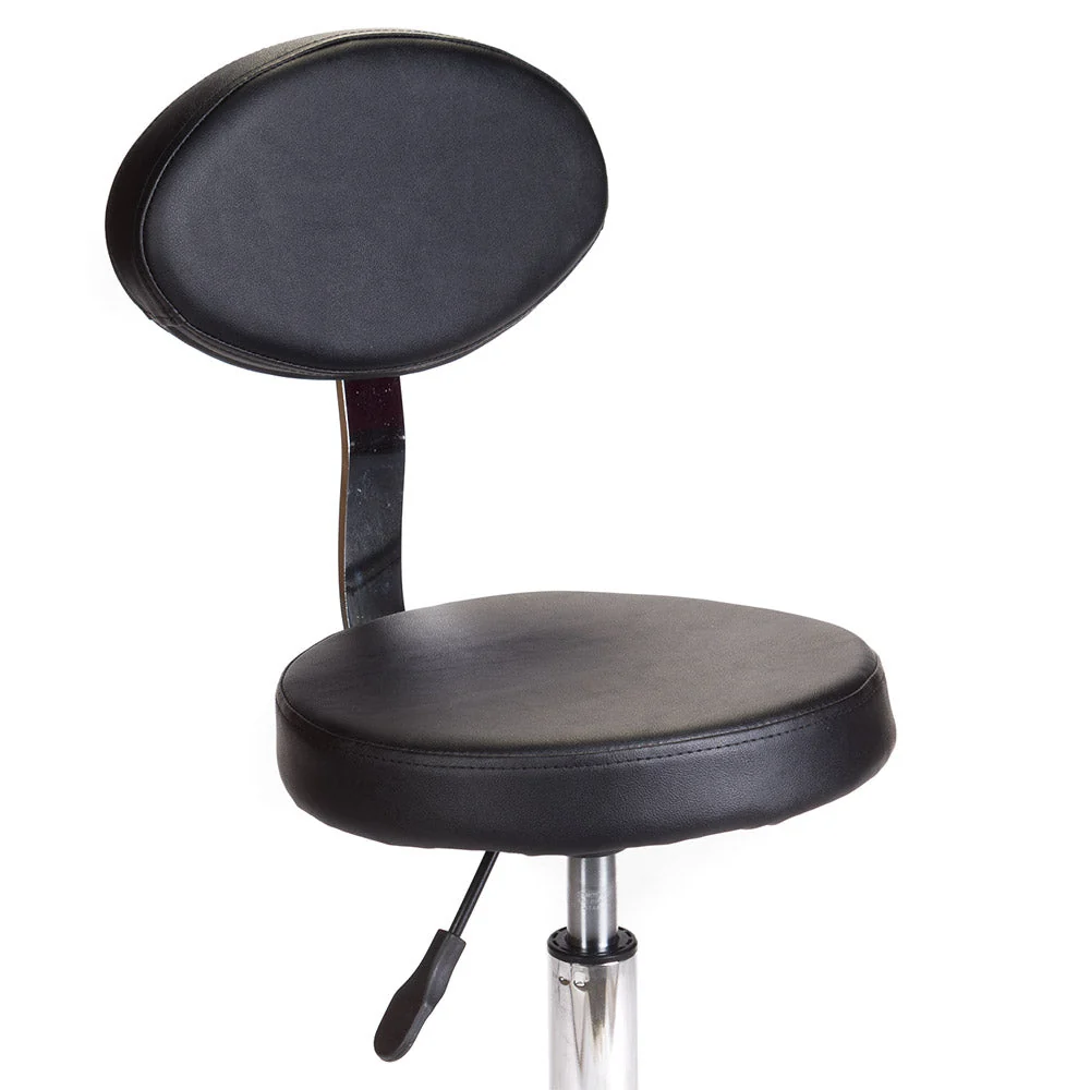 Sgabello cosmetico con schienale BH-7289 Nero