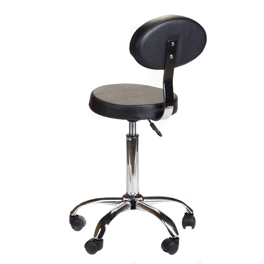 Sgabello cosmetico con schienale BH-7289 Nero