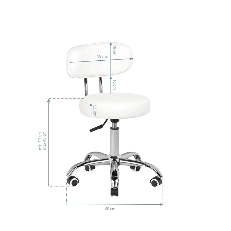 Sgabello cosmetico per pedicure -007 bianco