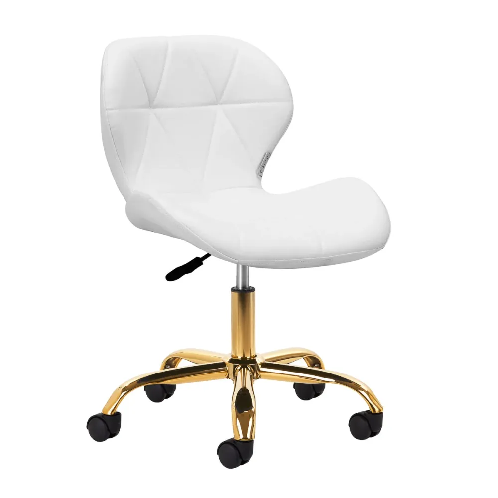 Sgabello cosmetico QS-06G bianco