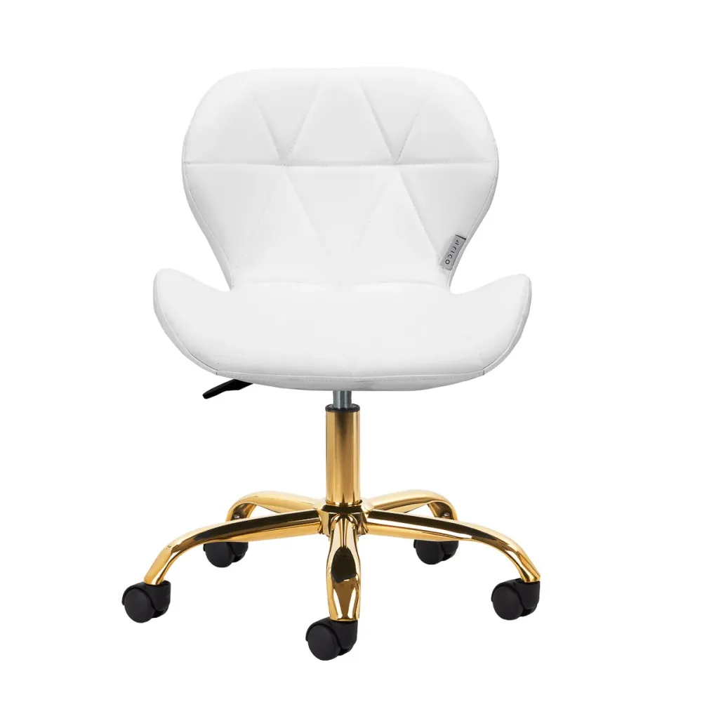 Sgabello cosmetico QS-06G bianco