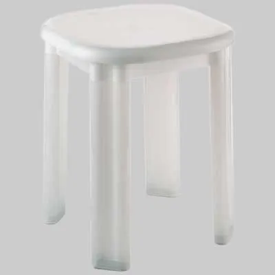 Sgabello Eos 4 Gambe Moplen Bianco Saniplast