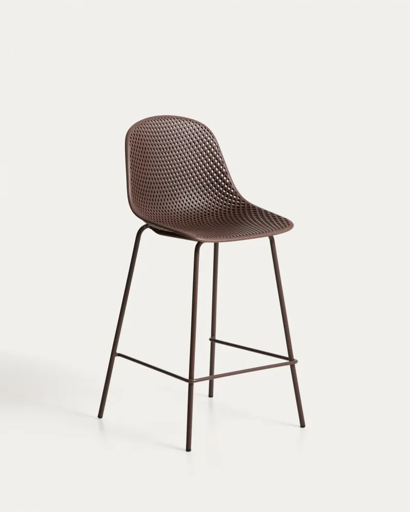Sgabello da esterno Quinby marrone, 65 cm