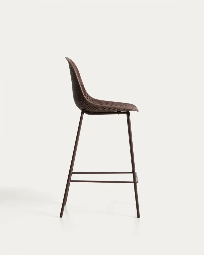 Sgabello da esterno Quinby marrone, 65 cm