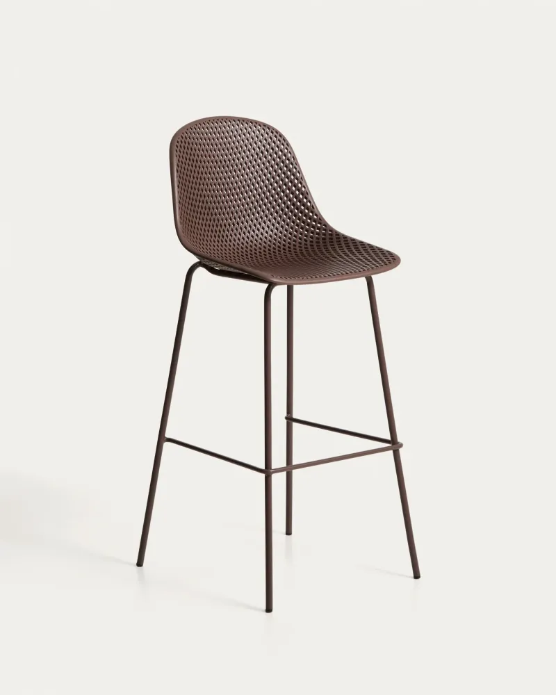 Sgabello da esterno Quinby marrone, 75 cm