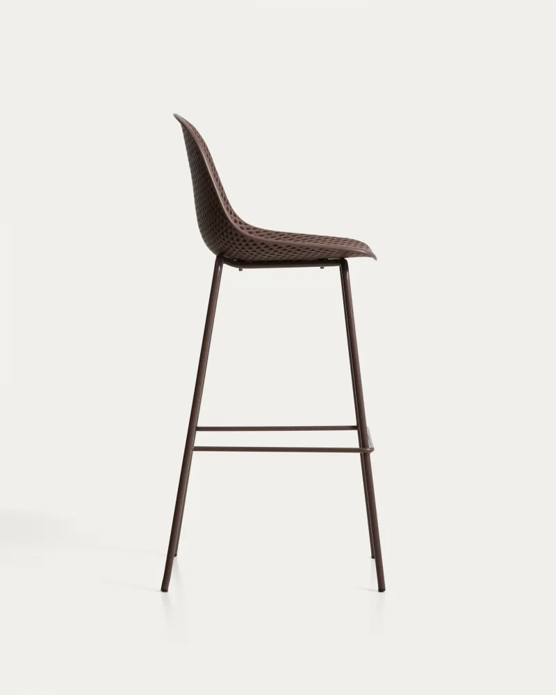 Sgabello da esterno Quinby marrone, 75 cm