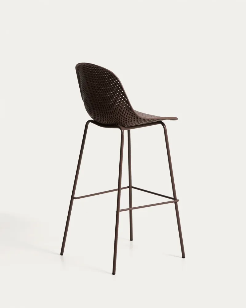Sgabello da esterno Quinby marrone, 75 cm