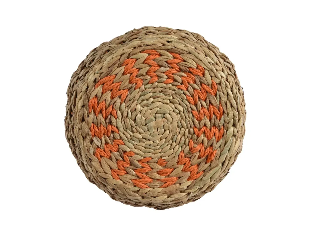 Sgabello etnico giacinto d'acqua colore naturale capacità 10 kg 38x50cm - Decoris