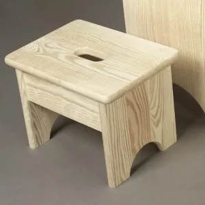 Sgabello fisso abete naturale