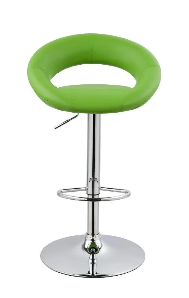 Sgabello Girevole Regolabile Similpelle Rizzetti Higher Verde
