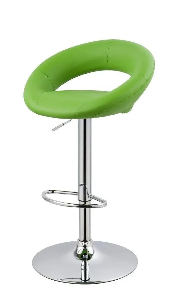 Sgabello Girevole Regolabile Similpelle Rizzetti Higher Verde