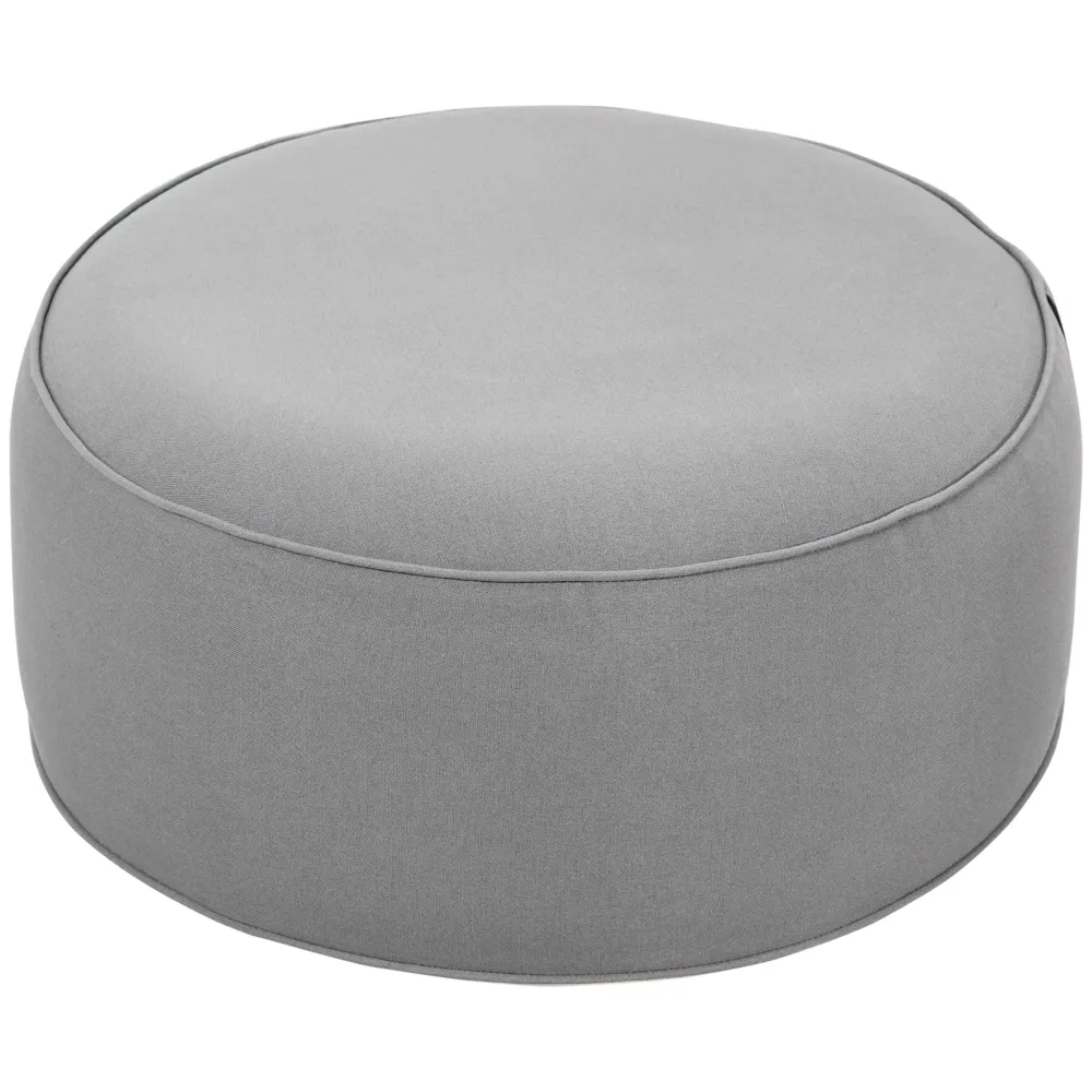 Sgabello gonfiabile, rivestimento lavabile, portata fino 150 kg, grigio scuro, 53x53x23 cm