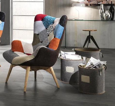 Sgabello industriale altezza regolabile vite seduta legno colore rovere cm 38x38x60h