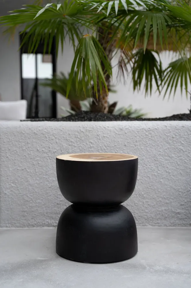 Lo Sgabello Karbun - Nero Naturale