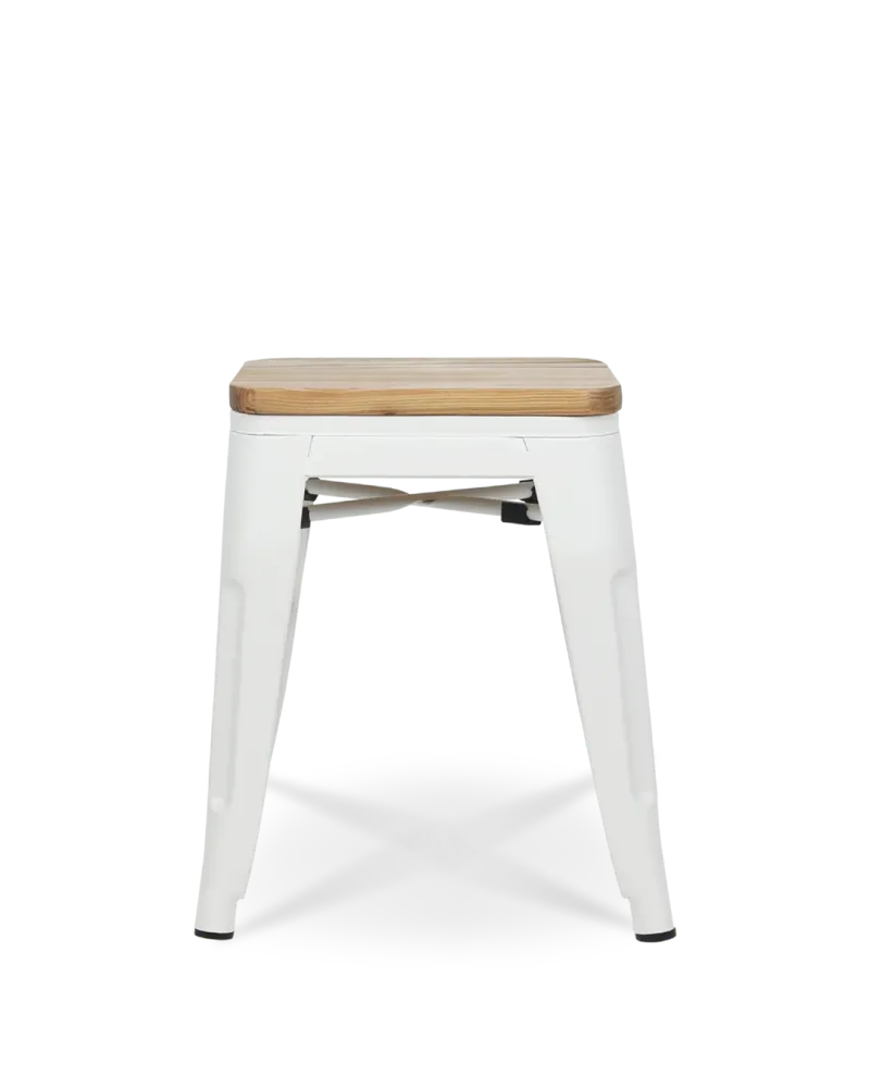 Sgabello legno lix bianco