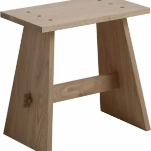 Sgabello legno massiccio di castagno h45cm