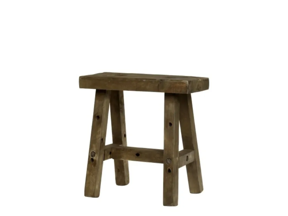 Sgabello legno di pino H 41 cm - Chic antique