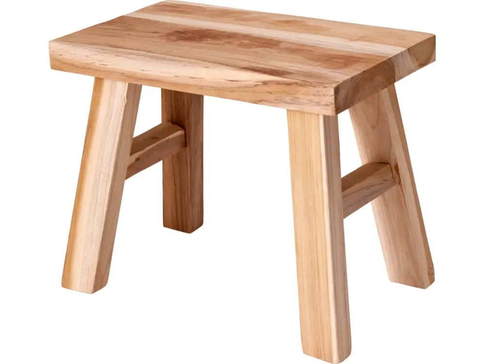 Sgabello legno teak 31x19x25cm