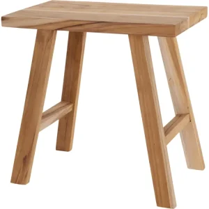 Sgabello legno teak 40x25x40cm