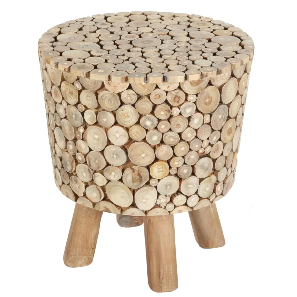 Sgabello legno di teak Merida