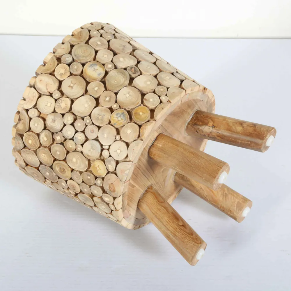 Sgabello legno di teak Merida