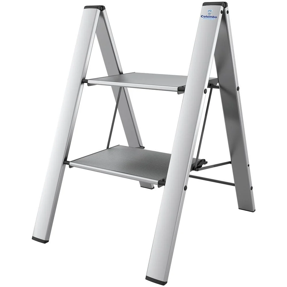 Sgabello leonardo 2 col.allum g300a02w silver