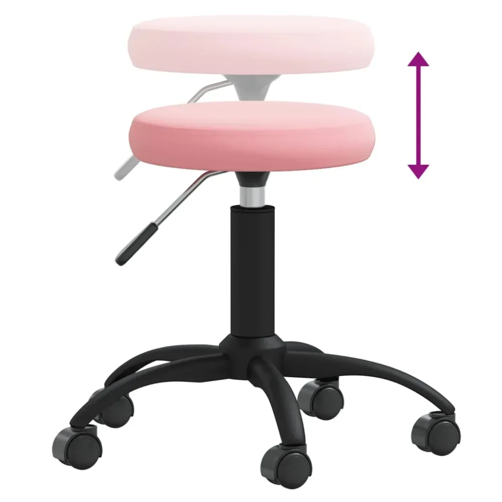 Sgabello da Massaggio Velluto Rosa