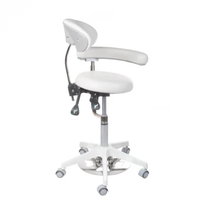 Sgabello medico con schienale BD-Y914 Bianco